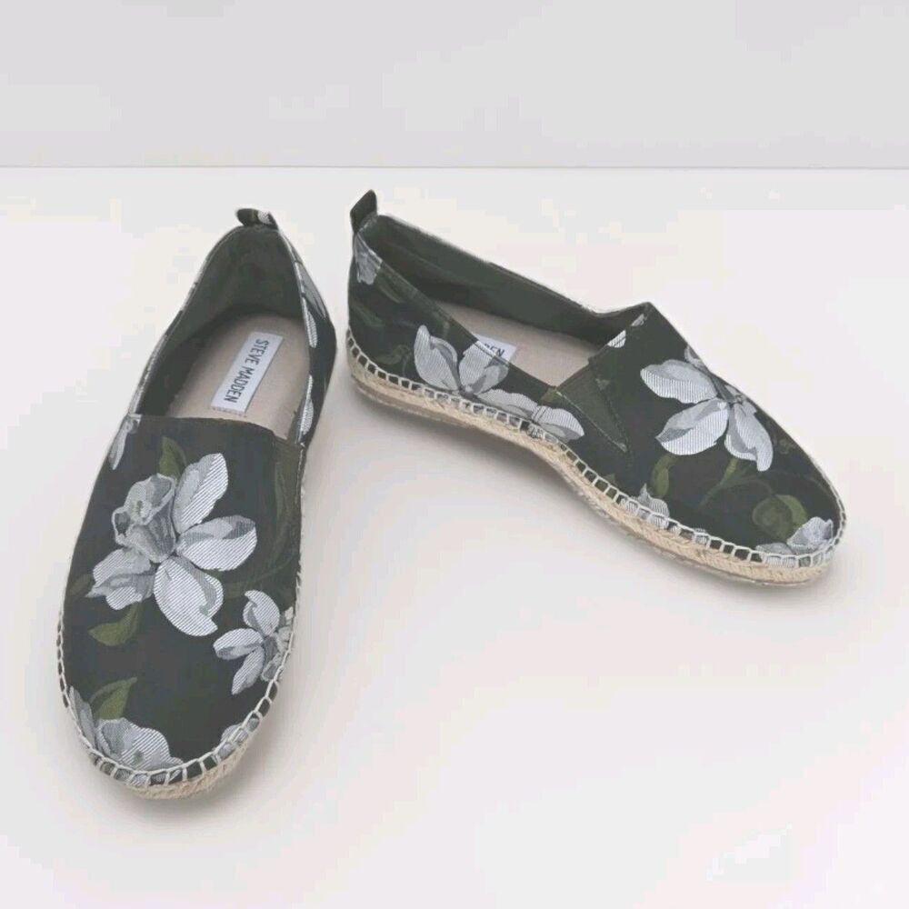 Steve Madden Women's Portugal Floral Flat‎ espadrille Sz 6.5